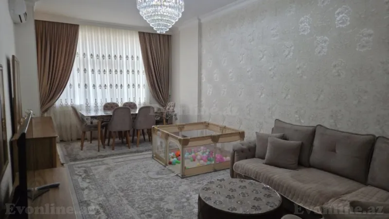 Satılır 2 otaqlı Mənzil Yeni tikili 95 m² İnşaatçılar m. - şəkil 4