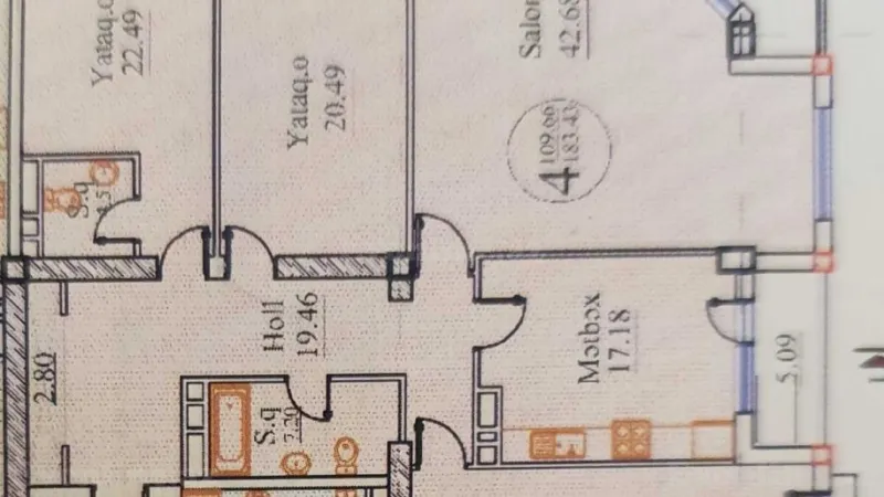 Satılır 4 otaqlı Mənzil Yeni tikili 184 m² 28 May m. - şəkil 9