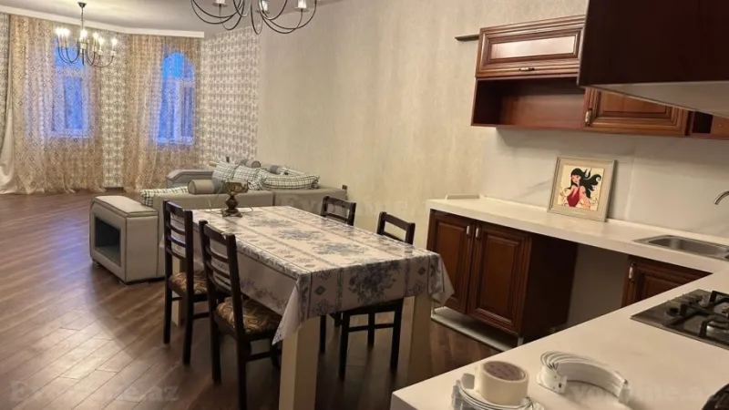 Kirayə verilir 4 otaqlı Mənzil Yeni tikili 120 m² Nəsimi m. - şəkil 2