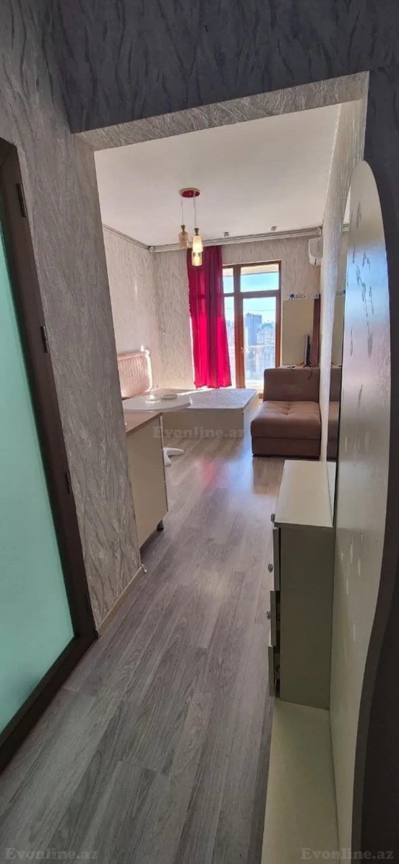Kirayə verilir 1 otaqlı Mənzil Yeni tikili 35 m² Nəsimi r. - şəkil 3