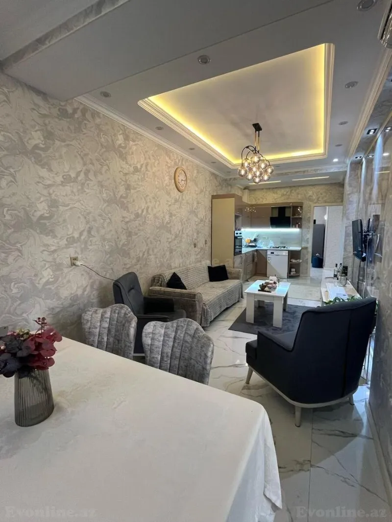 Kirayə verilir 3 otaqlı Mənzil Yeni tikili 100 m² Nərimanov r. - şəkil 2