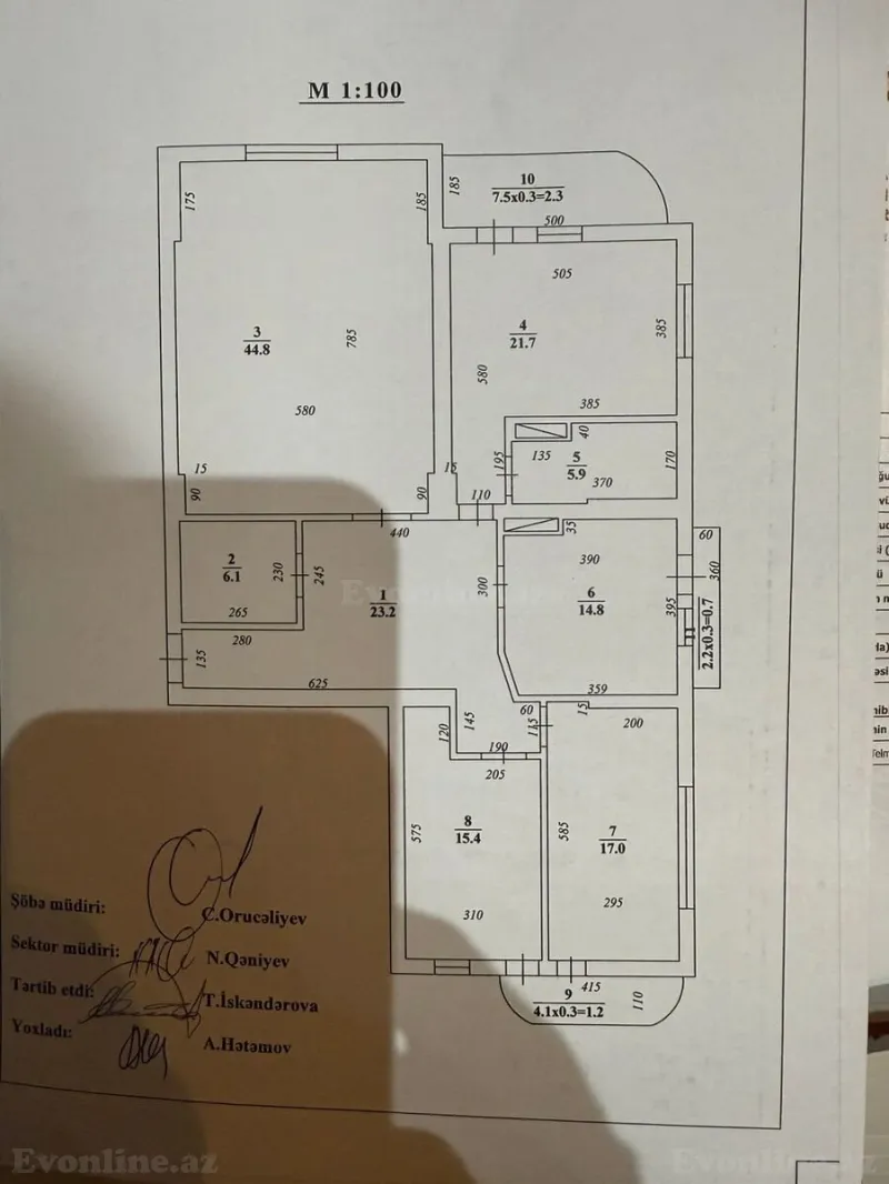 Satılır 4 otaqlı Mənzil Yeni tikili 178 m² Gənclik m. - şəkil 2