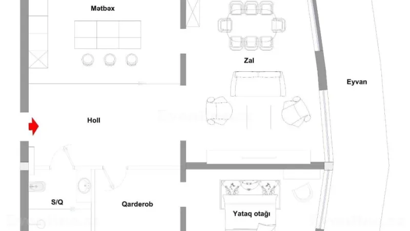 Satılır 3 otaqlı Mənzil Yeni tikili 120 m² Yasamal - şəkil 7