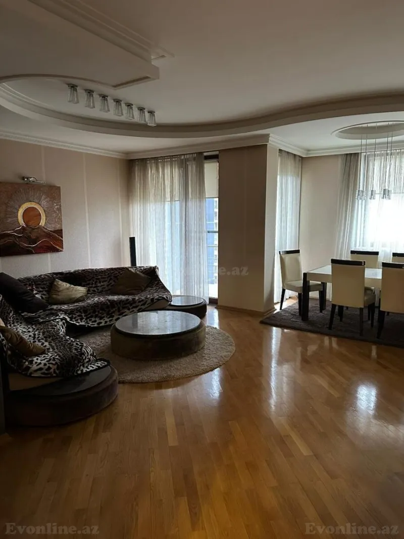 Kirayə verilir 3 otaqlı Mənzil Yeni tikili 134 m² Nəsimi r. - şəkil 2