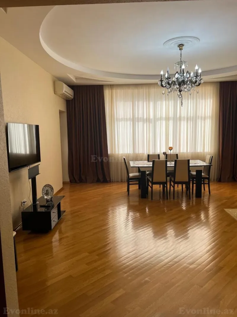 Kirayə verilir 4 otaqlı Mənzil Yeni tikili 160 m² Nəsimi r. - şəkil 2