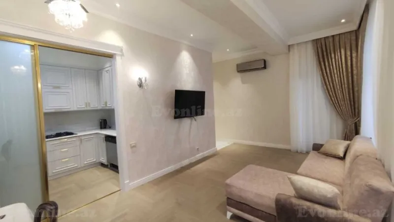 Kirayə verilir 2 otaqlı Mənzil Yeni tikili 85 m² Nəsimi r. - şəkil 3