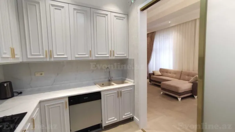 Kirayə verilir 2 otaqlı Mənzil Yeni tikili 85 m² Nəsimi r. - şəkil 5