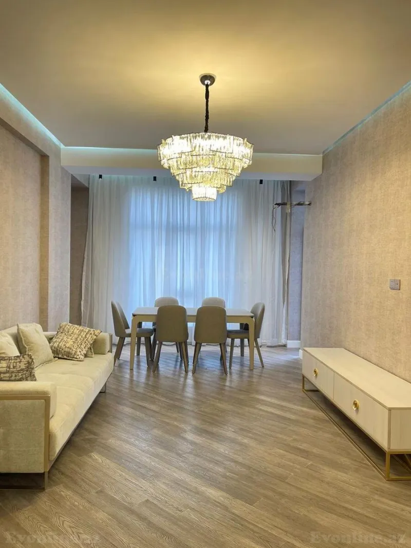 Kirayə verilir 3 otaqlı Mənzil Yeni tikili 130 m² Nərimanov r. - şəkil 5