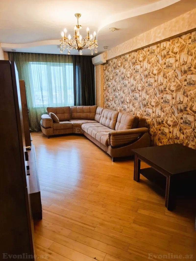 Kirayə verilir 2 otaqlı Mənzil Yeni tikili 45 m² Nərimanov r. - şəkil 2