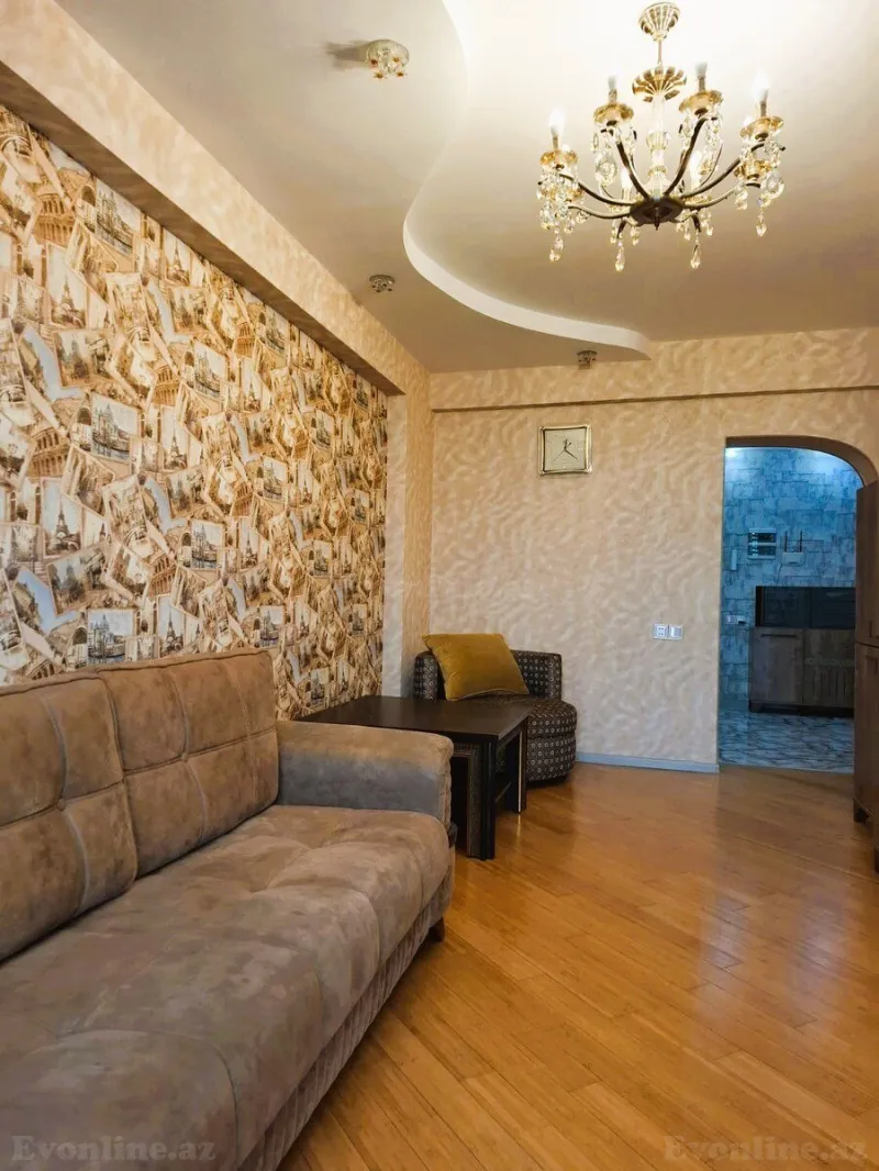 Kirayə verilir 2 otaqlı Mənzil Yeni tikili 45 m² Nərimanov r. - şəkil 3