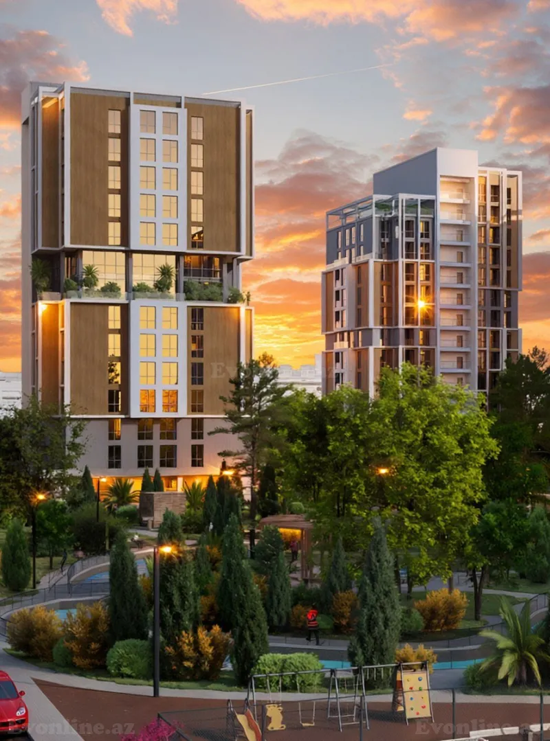 Satılır 2 otaqlı Mənzil Yeni tikili 67 m² Binəqədi r. - şəkil 2