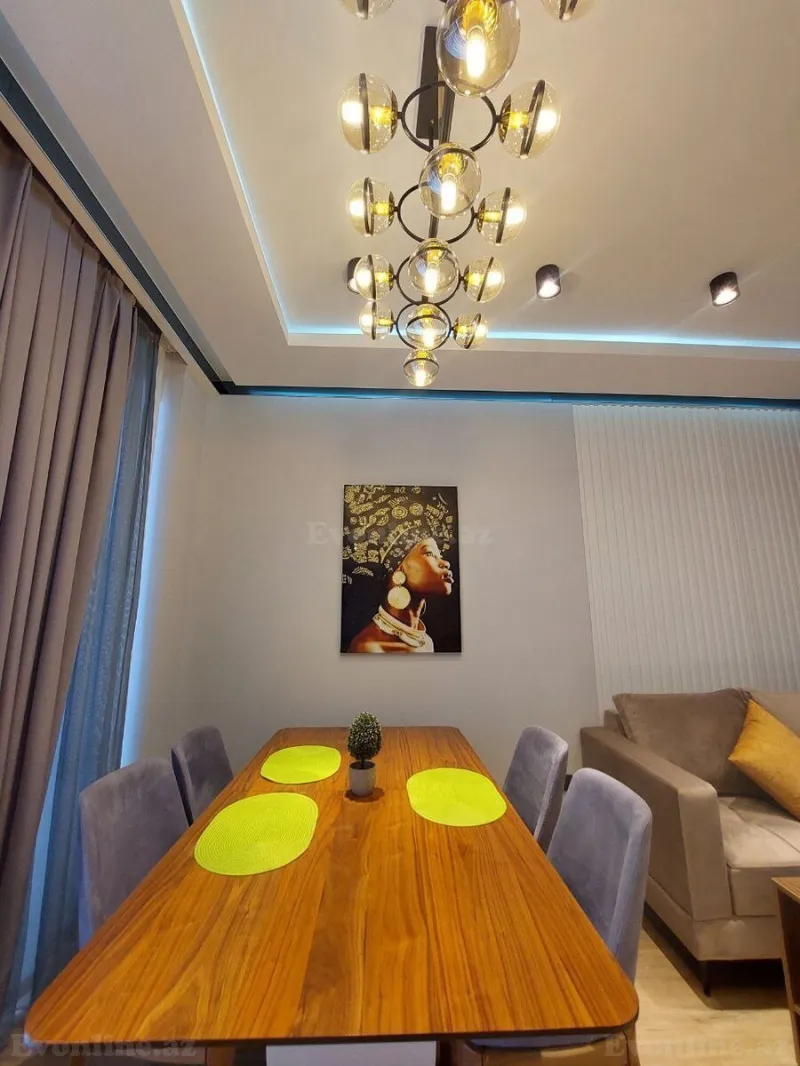 Kirayə verilir 2 otaqlı Mənzil Yeni tikili 72 m² Nəsimi r. - şəkil 2