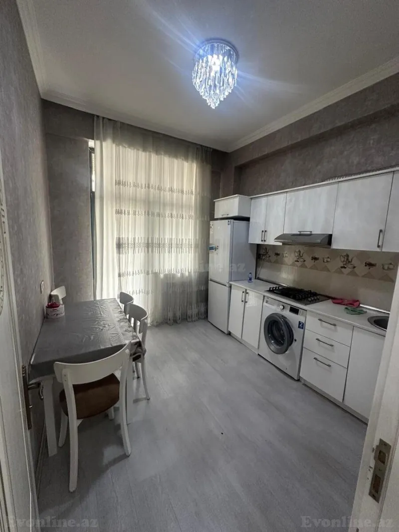 Kirayə verilir 3 otaqlı Mənzil Yeni tikili 100 m² Nərimanov r. - şəkil 2