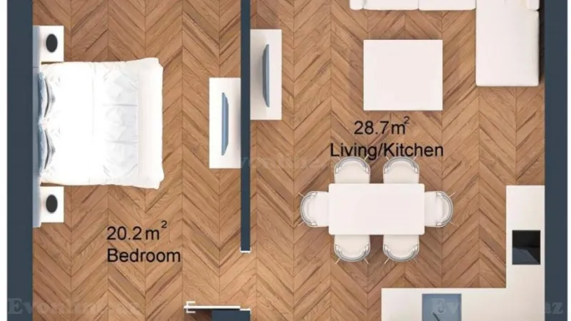 Satılır 2 otaqlı Mənzil Yeni tikili 91.9 m² Sabunçu r. - şəkil 8