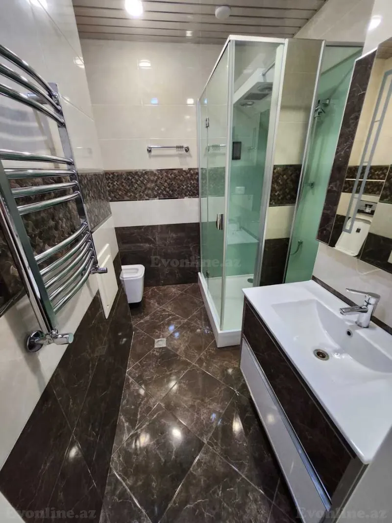 Kirayə verilir 2 otaqlı Mənzil Yeni tikili 110 m² Nəsimi r. - şəkil 7