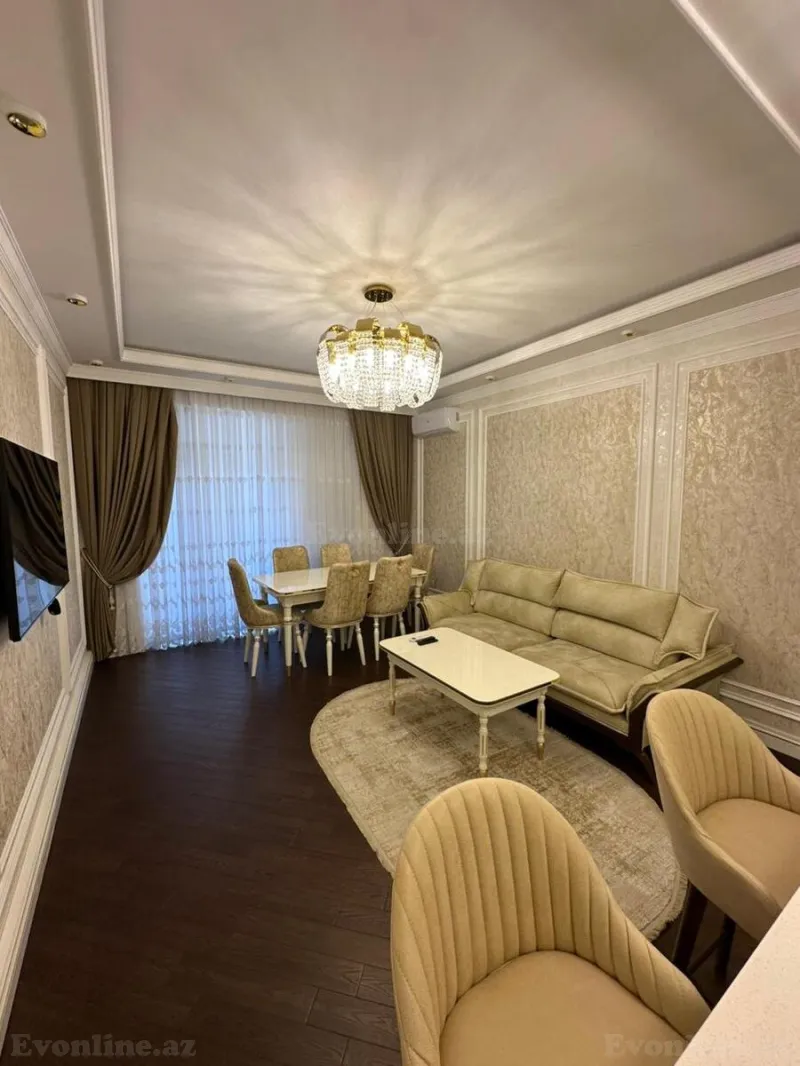 Kirayə verilir 3 otaqlı Mənzil Yeni tikili 110 m² 8 Noyabr m. - şəkil 2