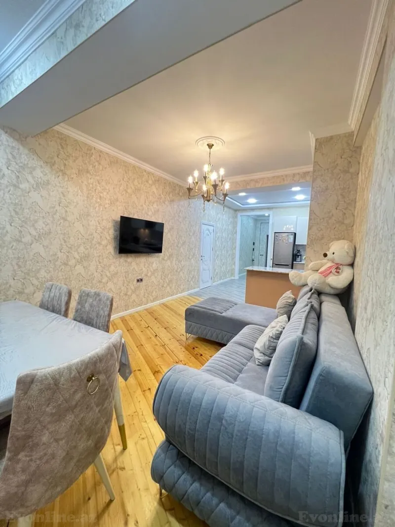 Kirayə verilir 2 otaqlı Mənzil Yeni tikili 64 m² Nəsimi r. - şəkil 3