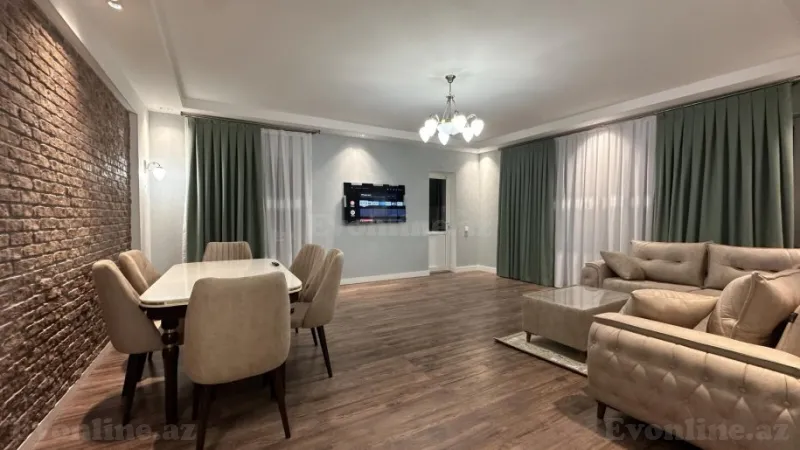 Kirayə verilir 3 otaqlı Mənzil Yeni tikili 135 m² Nizami r.