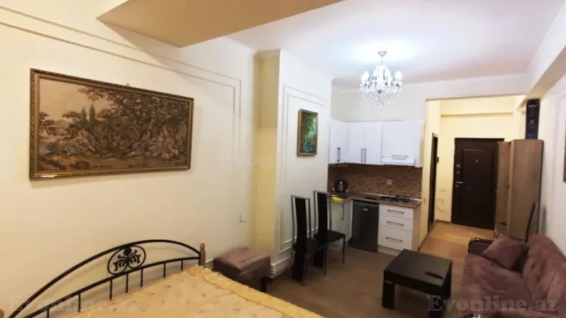 Kirayə verilir 1 otaqlı Mənzil Yeni tikili 45 m² Gənclik m. - şəkil 3