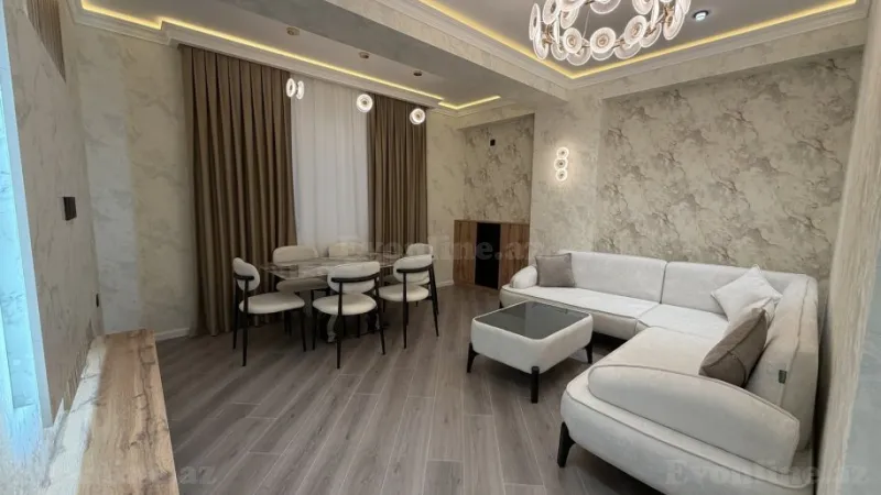 Satılır 3 otaqlı Mənzil Yeni tikili 107 m² Həzi Aslanov m. - şəkil 2