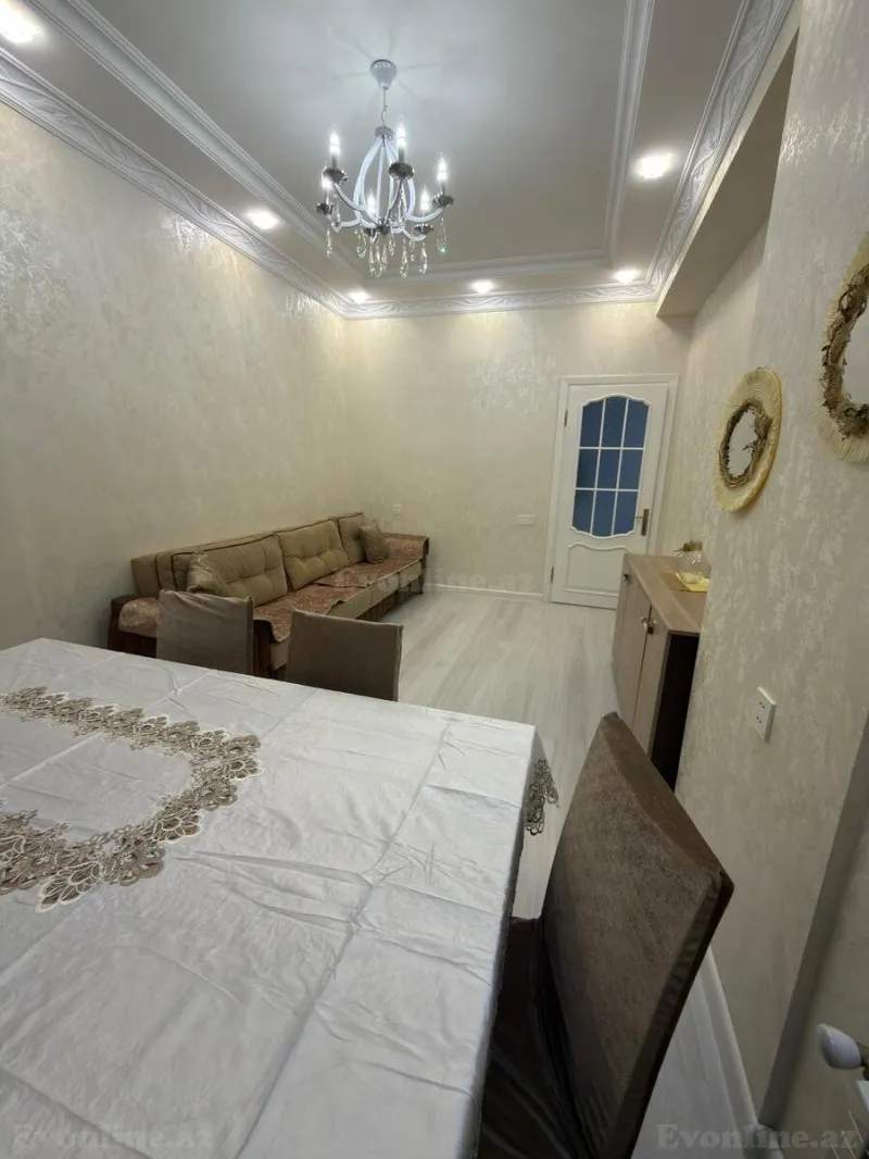 Kirayə verilir 2 otaqlı Mənzil Yeni tikili 50 m² Həzi Aslanov m. - şəkil 2