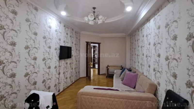 Kirayə verilir 2 otaqlı Mənzil Yeni tikili 82 m² Nəsimi r. - şəkil 3