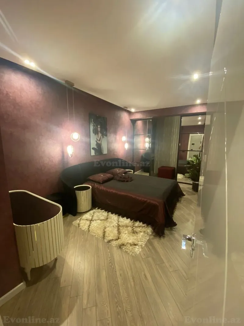 Kirayə verilir 3 otaqlı Mənzil Yeni tikili 130 m² Nizami m. - şəkil 3