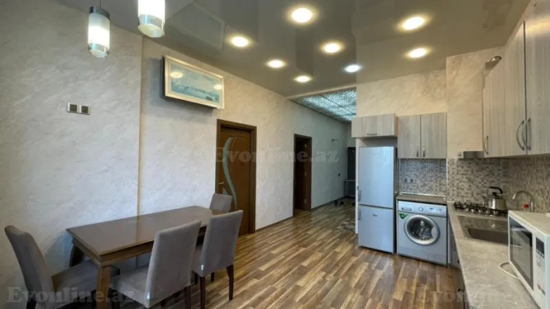 Kirayə verilir 2 otaqlı Mənzil Yeni tikili 80 m² Nərimanov r. - şəkil 3
