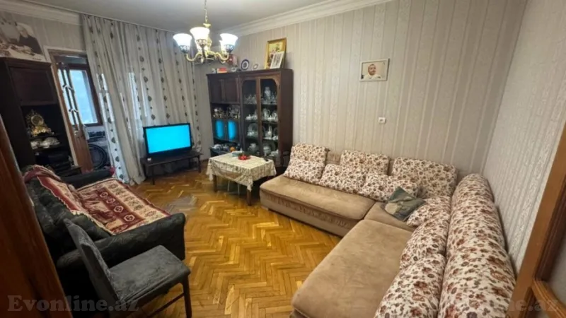 Satılır 3 otaqlı Mənzil Köhnə tikili 87 m² Nərimanov r. - şəkil 2