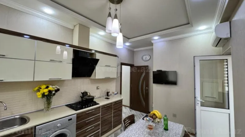 Satılır 3 otaqlı Mənzil Yeni tikili 108 m² Qara Qarayev m. - şəkil 4