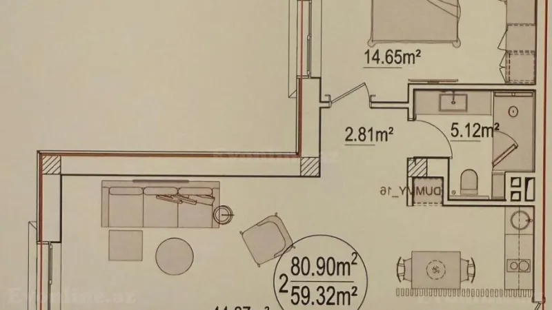 Satılır 2 otaqlı Mənzil Yeni tikili 80 m² Nardaran - şəkil 8