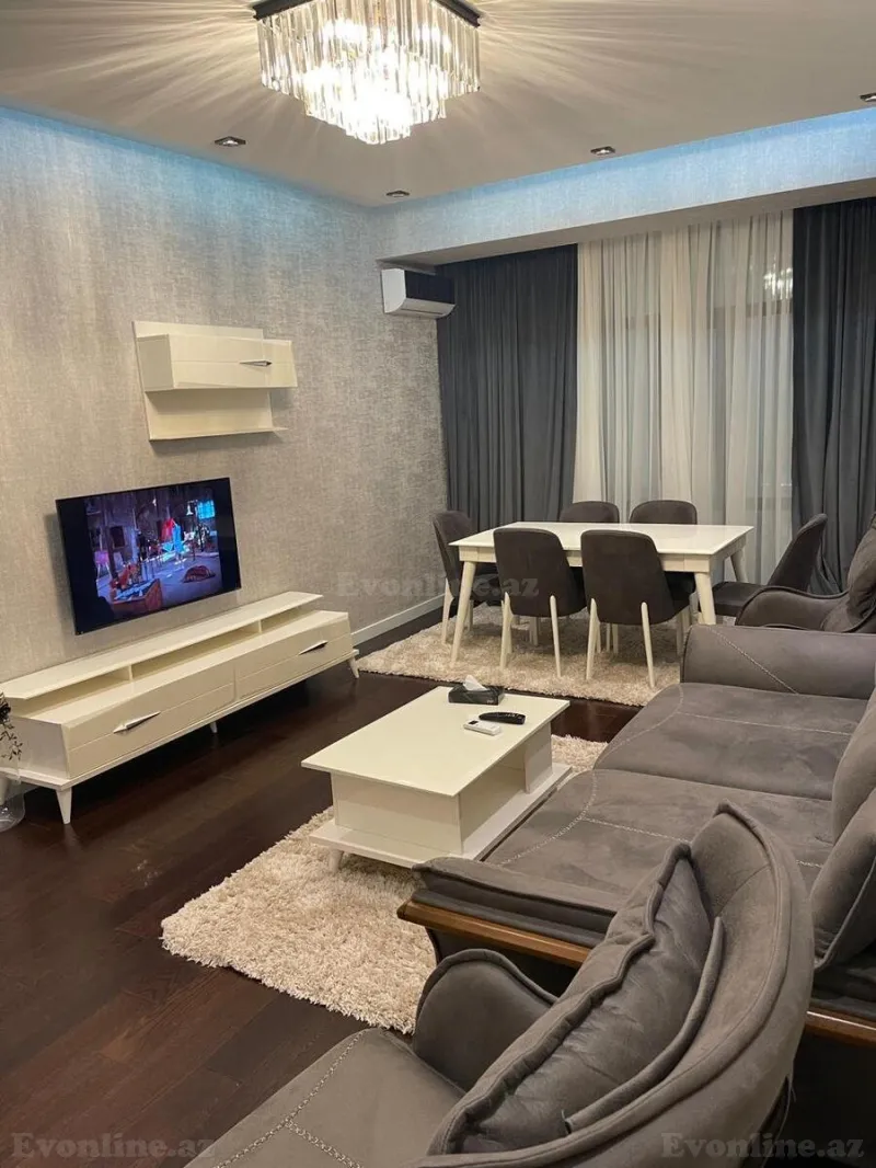 Kirayə verilir 2 otaqlı Mənzil Yeni tikili 90 m² Nəsimi r. - şəkil 3