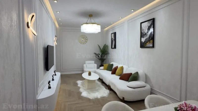 Satılır 3 otaqlı Mənzil Yeni tikili 100 m² Nəsimi r. - şəkil 2