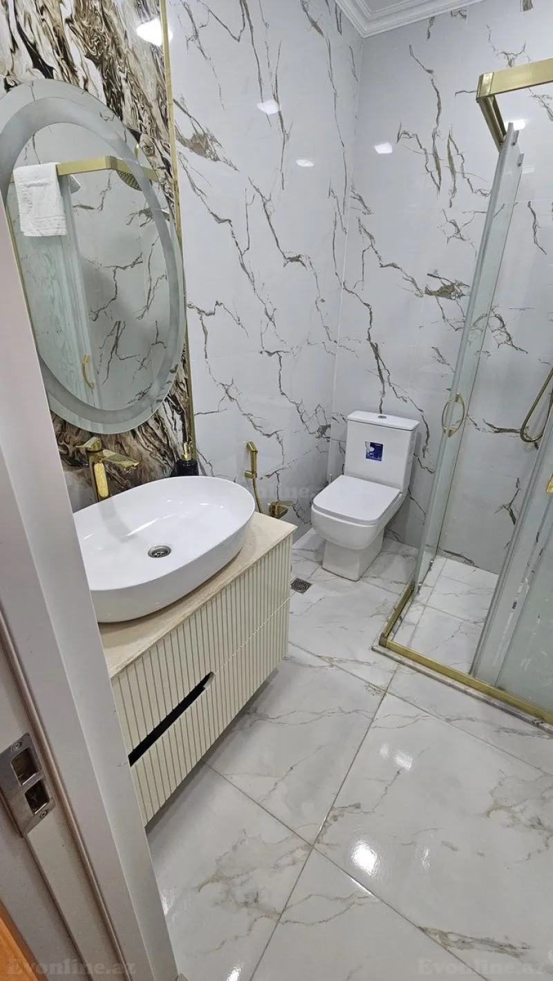 Kirayə verilir 3 otaqlı Mənzil Yeni tikili 130 m² Nəsimi r. - şəkil 7