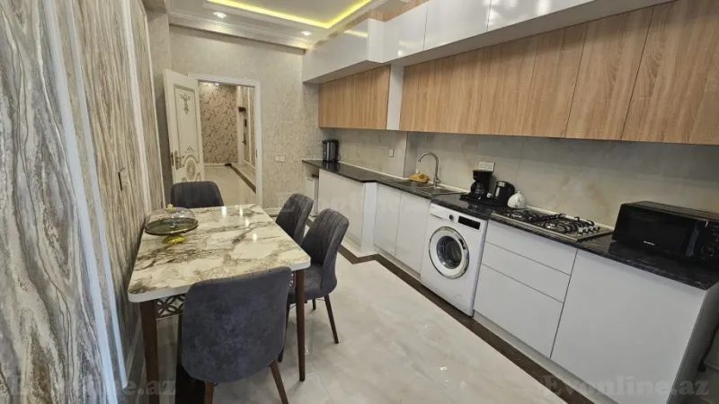 Kirayə verilir 3 otaqlı Mənzil Yeni tikili 130 m² Nəsimi r. - şəkil 9