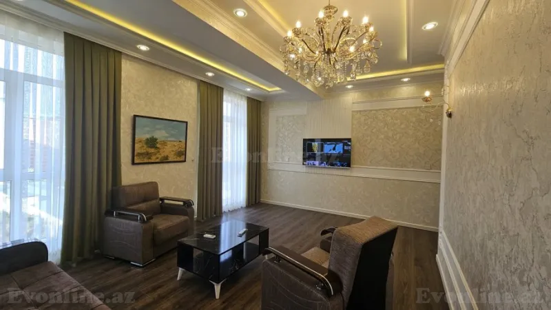 Kirayə verilir 3 otaqlı Mənzil Yeni tikili 130 m² Nəsimi r. - şəkil 13