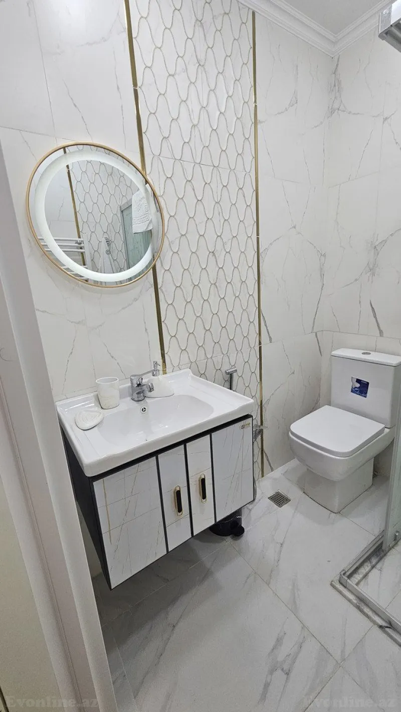 Kirayə verilir 3 otaqlı Mənzil Yeni tikili 130 m² Nəsimi r. - şəkil 15