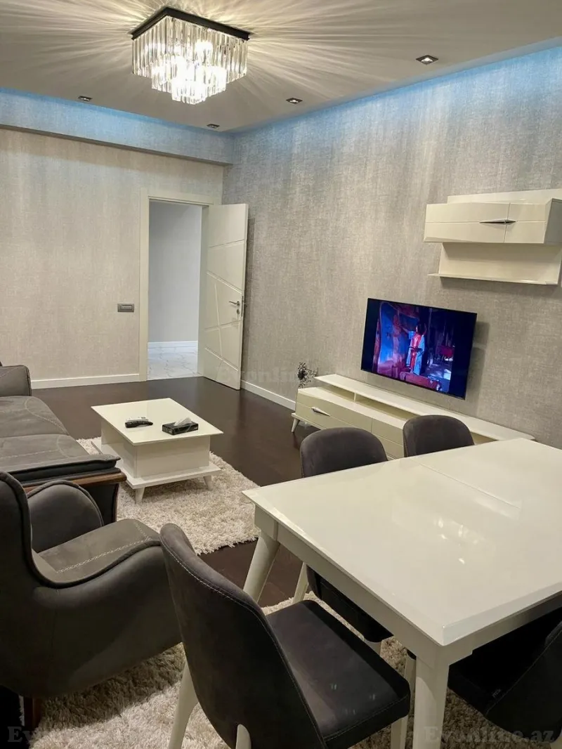 Kirayə verilir 2 otaqlı Mənzil Yeni tikili 100 m² Nəsimi r. - şəkil 2