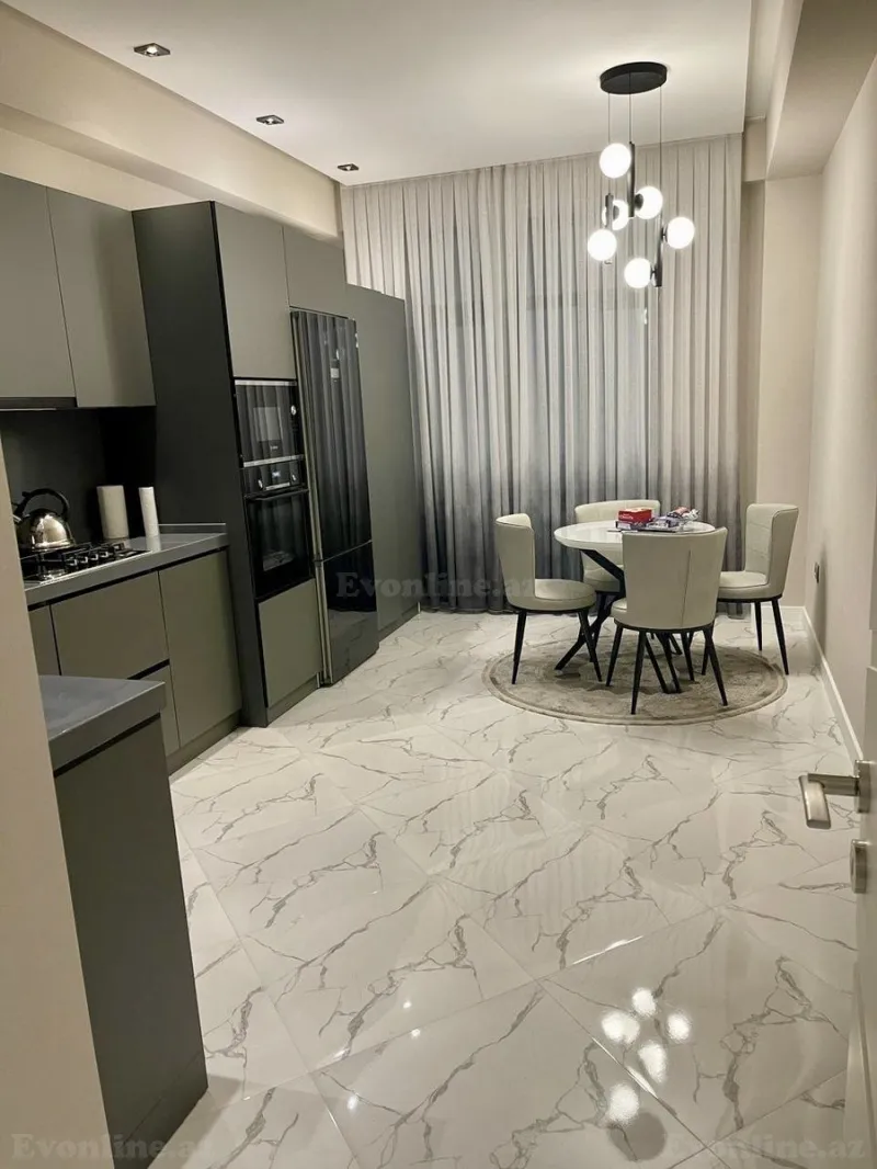 Kirayə verilir 2 otaqlı Mənzil Yeni tikili 100 m² Nəsimi r. - şəkil 5