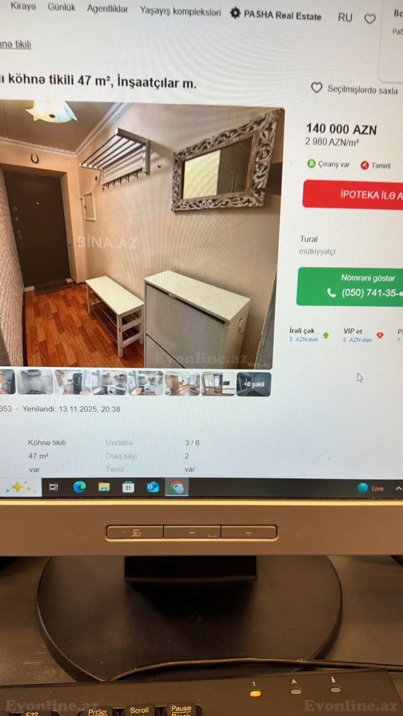 Satılır 2 otaqlı Mənzil Köhnə tikili 60 m² Yasamal - şəkil 20