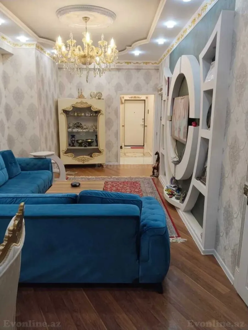 Satılır 3 otaqlı Mənzil Yeni tikili 85 m² Nəsimi r. - şəkil 2