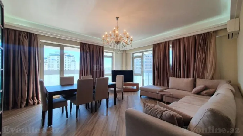 Kirayə verilir 3 otaqlı Mənzil Yeni tikili 138 m² Nizami m. - şəkil 2