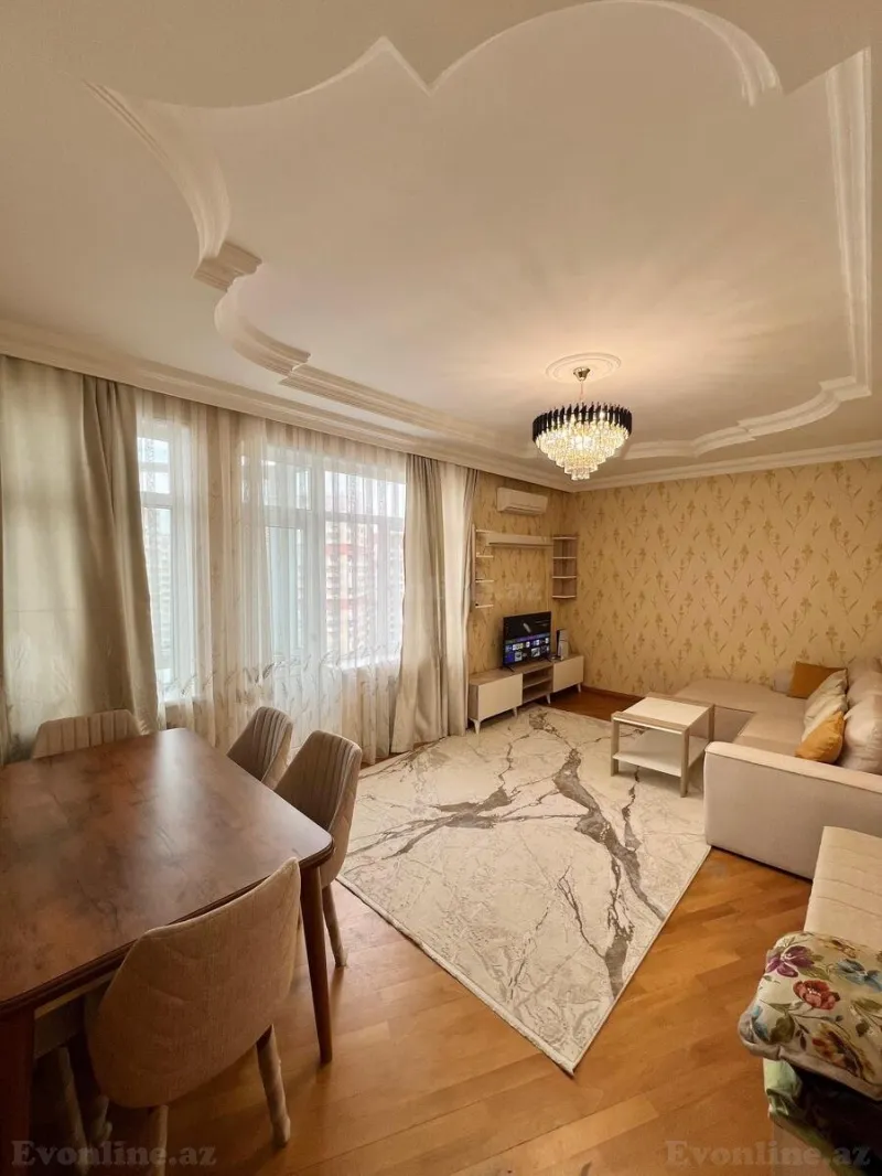 Kirayə verilir 2 otaqlı Mənzil Yeni tikili 65 m² Həzi Aslanov m. - şəkil 3