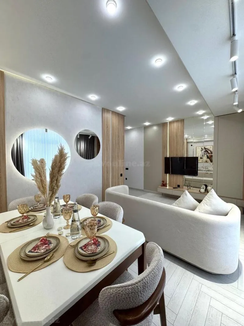 Satılır 2 otaqlı Mənzil Yeni tikili 76 m² Qara Qarayev m. - şəkil 2