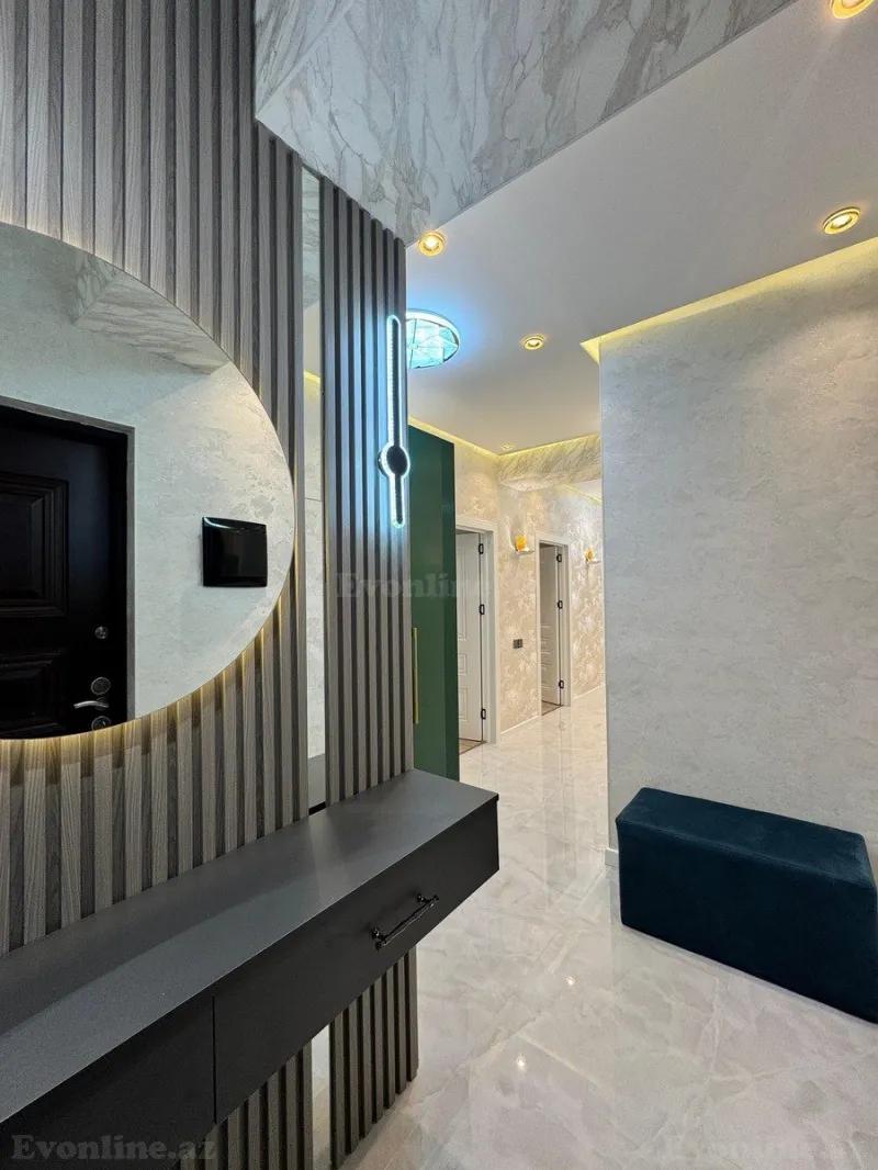 Satılır 3 otaqlı Mənzil Yeni tikili 113 m² Həzi Aslanov m. - şəkil 3