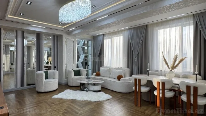 Satılır 4 otaqlı Mənzil Yeni tikili 186 m² Qara Qarayev m.