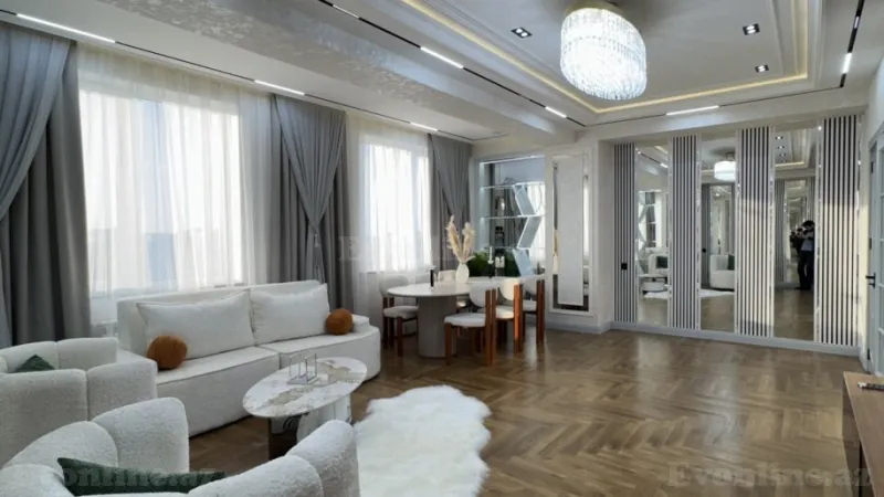 Satılır 4 otaqlı Mənzil Yeni tikili 186 m² Qara Qarayev m. - şəkil 2