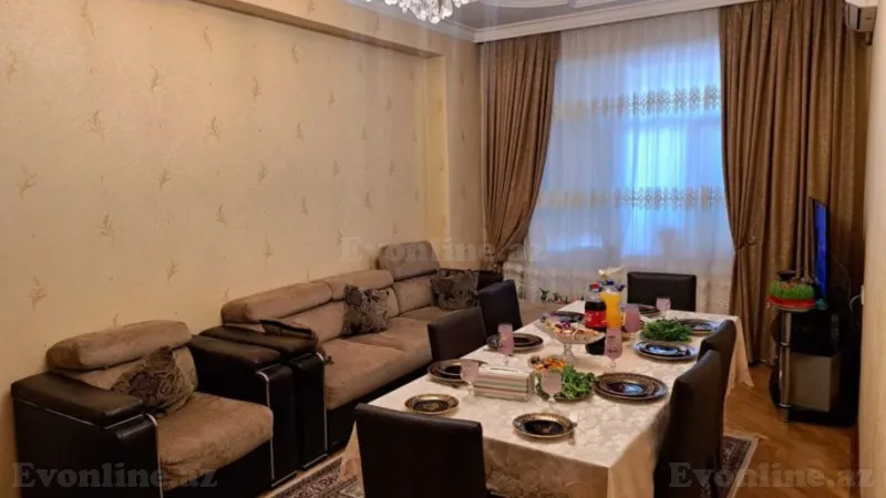 Satılır 3 otaqlı Mənzil Yeni tikili 88 m² Həzi Aslanov m. - şəkil 3