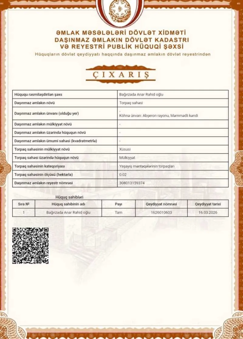 Satılır Torpaq 2 sot Sabunçu r. - şəkil 5