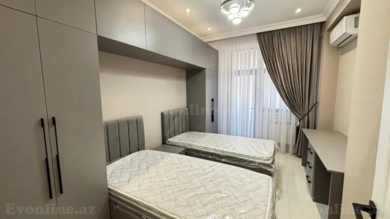 Kirayə verilir 3 otaqlı Mənzil Yeni tikili 95 m² Qara Qarayev m. - şəkil 3